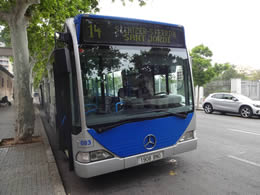 emt bus near plaza de espana