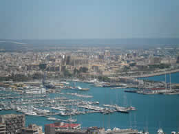 view over palma port 